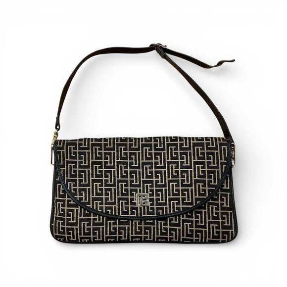 Pierre Balmain Handbags - Authentic Vintage Pierre Balmain Labyrinth Monogram Shoulder Bag